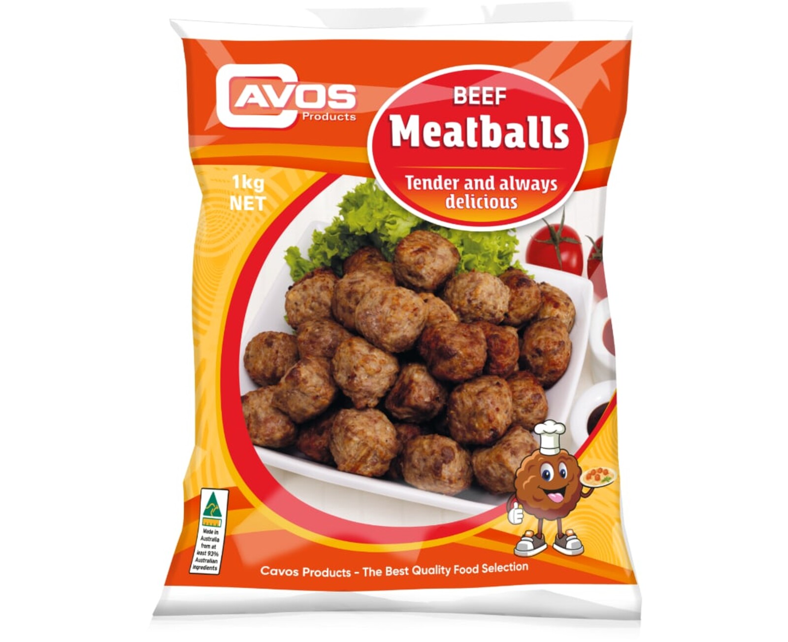 Cavos Beef Meatballs (Halal) 1kg